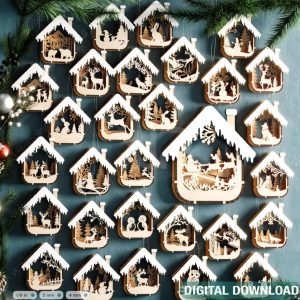 Julehuse med motiver